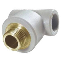 PP тройник с резьбой наружной 20х1/2” Kan