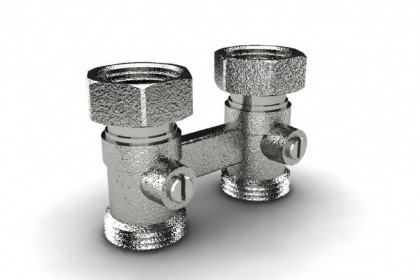 Прямой узел нижнего подключения радиатора 3/4"