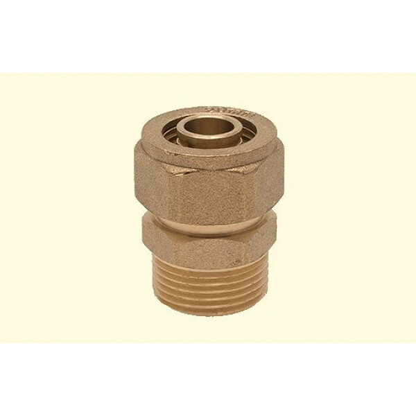Цанговый переходник с наружной резьбой 20хR1/2" Pradex Цанговый переходник с наружной резьбой 20хR1/2" Pradex