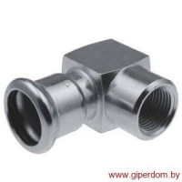 Steel отвод с внутренней резьбой press короткий 28хRp1 1/2"