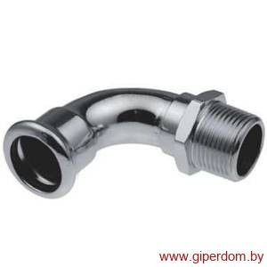 Steel отвод с наружной резьбой press длинный 35хR1 1/4" Steel отвод с наружной резьбой press длинный 35хR1 1/4"